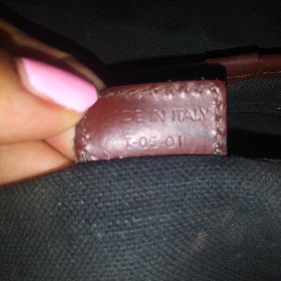 Burberry Haymarket Checked Buckled Satchel - Picture 3 of 6